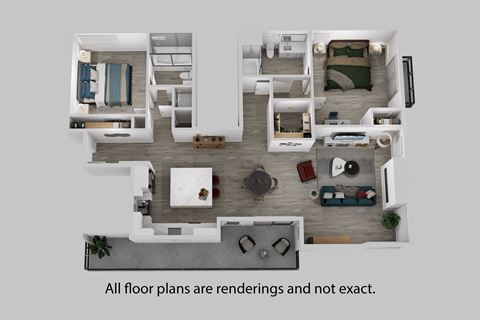 a floor plan is shown with a bedroom and a living room